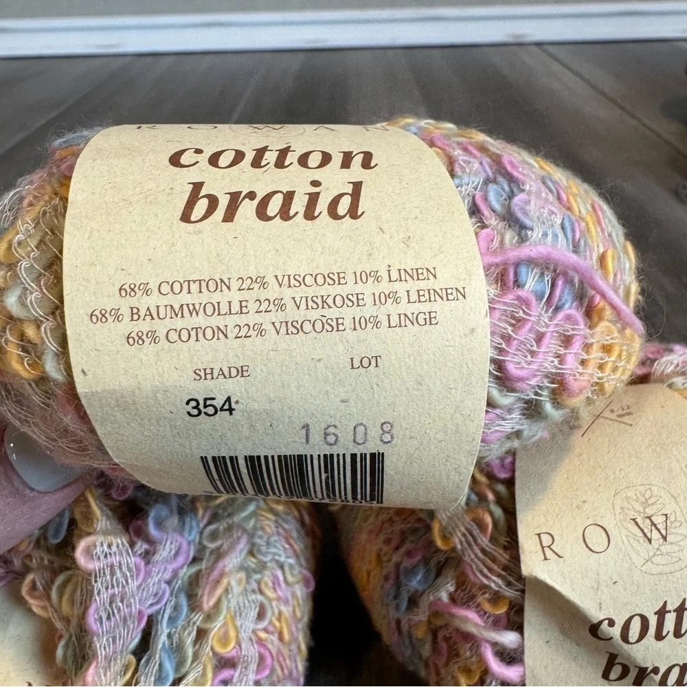 Rowan Cotton Braid yarn lot of 3 skeins • Multicolored • Shade 354 - Picture 2 of 3